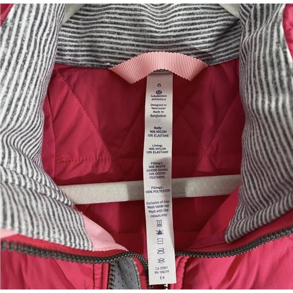 Lululemon fluffed up Hot Pink Puffer Vest size 6 - Picture 7 of 11